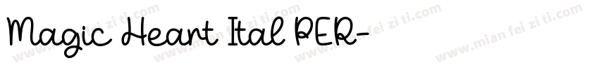 Magic Heart Ital PER字体转换